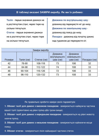 Джинсы женские голубые широкие палаццо с резинкой на поясе Палаццо Adorati - (322999521)