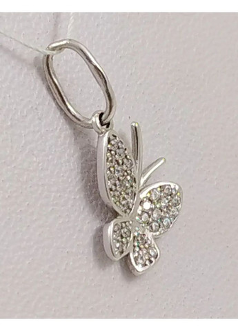 Подвеска золотая с цирконием "Бабочка" 440397б Shatlen Підвіска (369162229)