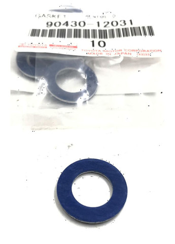 Прокладка пробки піддона двигуна, оригінал 90430-12031 Тойота, Лексус (всі моделі) 1980-2024 Toyota (345735387)