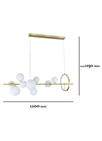Люстра 918LP267-10 GD+WH (LVS4240) Levistella (323003240)