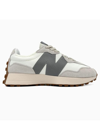 КРОСІВКИ ЖІНОЧІ NEW BALANCE 327 GREY LEATHER НЬЮ БЕЛАНС 327 No Brand сірі демісезони (369389207)