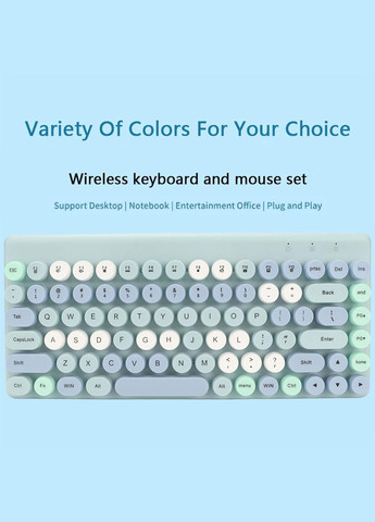 Комплект бездротовий QW02 Blue, клавіатура + миша Том.М (334304991)