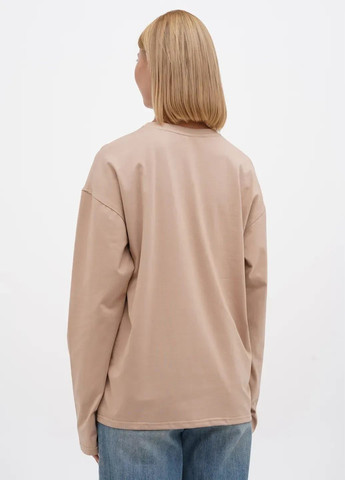 Лонгслів жіночий оверсайз, спущений рукав, колір бежевий HiBrand (371014162)