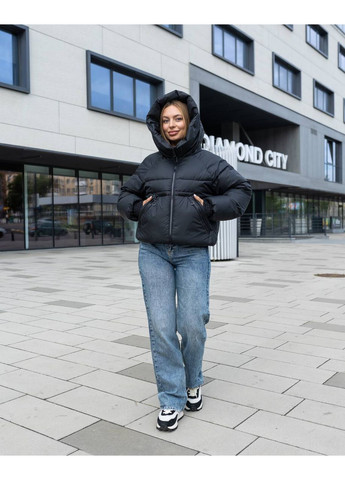 Черный зимний Пуховик Geran