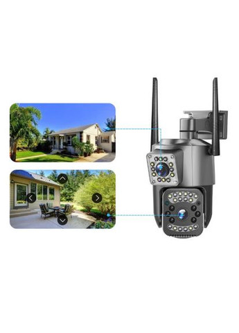 Камера видеонаблюдения двойная Wi-Fi 4 МП с облачным сервисом Оповещение о звуковой и видео активности (М6880312) V380 Pro (350199085)