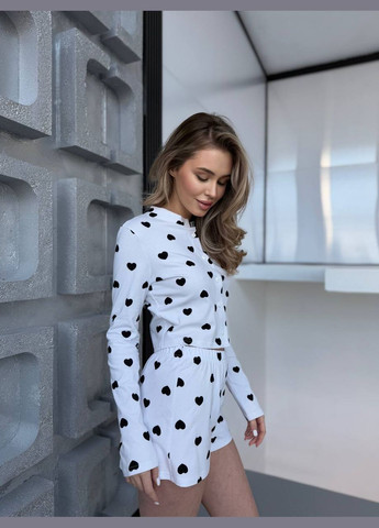 Белая всесезон пижама женская No Brand