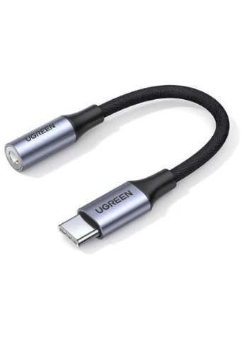 Переходник USB-C to 3.5mm M/F 0.10m AV161 (80154) Ugreen (396875713)