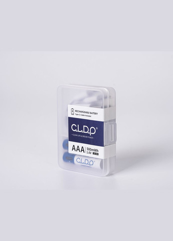 Аккумулятор NiZn AAA 1.6V 500mWh TypeC USB DP 2 шт CL (303334362)