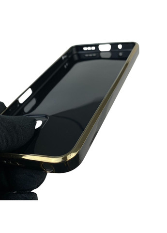 Чохол для Redmi 10 (2022) глянцевий з кільцем MagSafe із золотою окантовкою на сяомі редмі 10 2022 чорний gs1 Xiaomi (366235626)