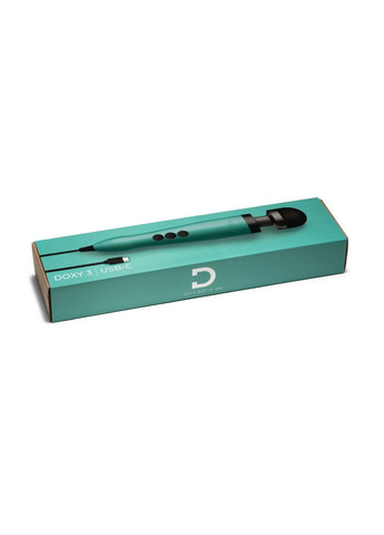 Вібромасажер DOXY3 USB-C Massager TURQUOISE Doxy (369945698)