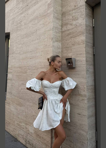 Молочна кежуал сукня N.Family однотонна