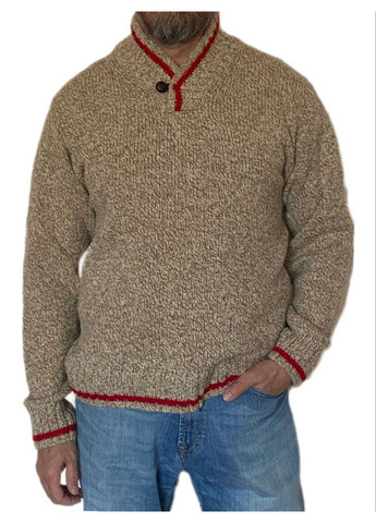Бежевий зимовий теплий вовняний светр Wool & Cashmere