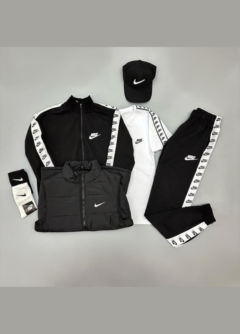 Мужской спортивный костюм 5в1 Nike черно-белый Freedom (335813989)
