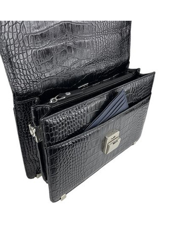 Классическая мужская барсетка из кожи под рептилию KR0625-53 Karya (303830592)