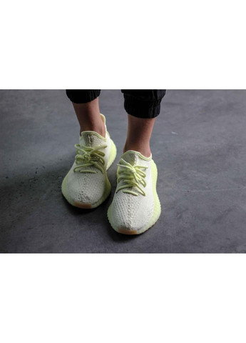 КРОССОВКИ ЖЕНСКИЕ ADIDAS YEEZY BOOST 350 V2 BUTTER АДИДАС ИЗИ БУСТ No Brand жёлтые демисезоны (367172956)