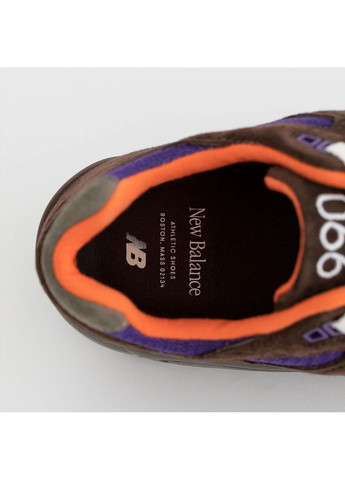 Коричневые мужские кроссовки made in usa 990v2 brown m990br2 New Balance