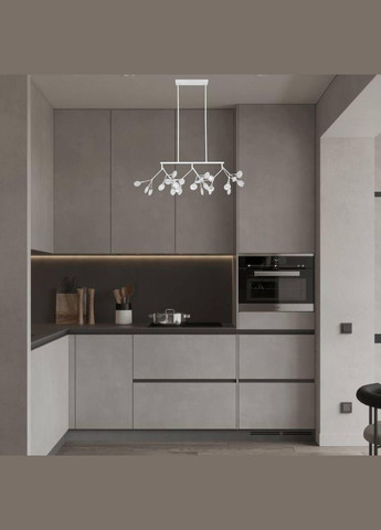 Біла люстра з скляних пелюсток на 27 ламп Petals (918-LP264-27 WH+CL) No Brand (370072504)