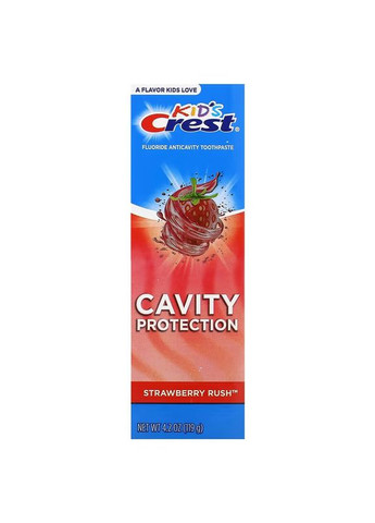 Зубная паста Kids Fluoride Anticavity Toothpaste, For Ages 2+ 119g (Strawberry Rush) Crest (279619541)
