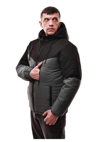 Черная зимняя куртка зимняя мужская No Brand