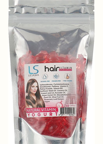 Тайські капсули для волосся з йогуртом Hair Serum Vitamin Yogurt 20шт (1047404-62358) Lesasha (368622657)