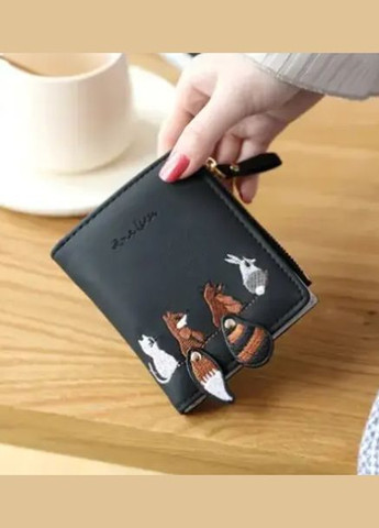 Модный женский кошелек, бумажник. Черный No Brand (316645981)