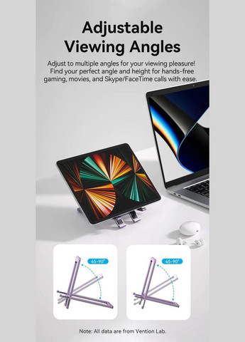 Тримач для телефона Portable Cell Phone Stand Holder for Desk Aluminum Alloy Type (KCZH0) Vention Portable Desk (340277773)