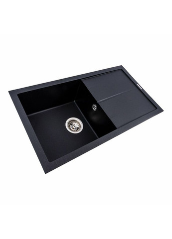 Гранитная мойка для кухни SOLID 7843 матовая Черный металлик Valeso (336934430)