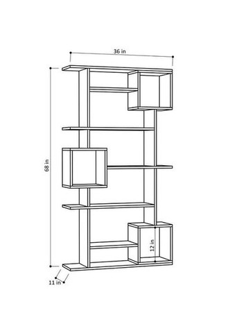 Стеллаж кухонный из дерева Санборн мускат (СТА-017007) No Brand (327849684)
