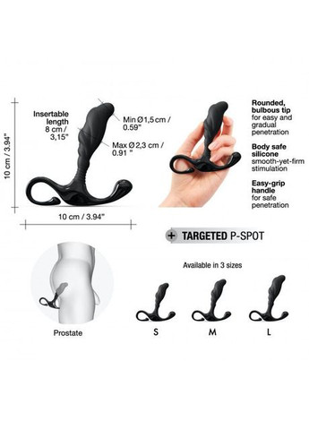 Ручной эргономичный массажер простаты Expert P size S Dorcel (335391168)