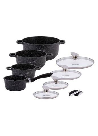 Набор посуды 9 пр. KM4429+Набор кухонных принадлежностей Tramontina Ability из нейлона 4 шт. 25199/601 Kamille (316516039)