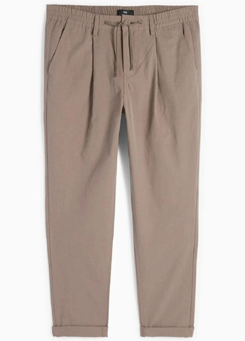 Темно-бежевые кэжуал летние брюки C&A