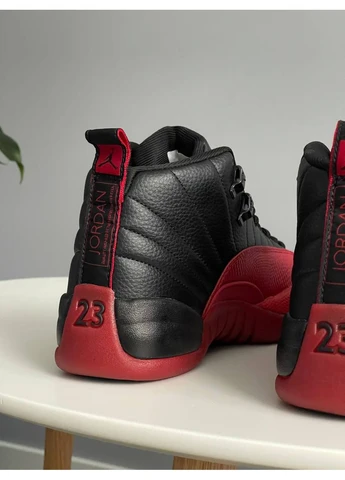 Красные демисезонные кроссовки мужские и женские nike air jordan 12 retro flu game | найк аир джордан 12 ретро красные No Brand