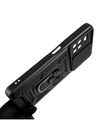 Чехол для Redmi Note 11 5G бронированный с кольцом со шторкой на сяоми нот 11 5г чёрный rg1 Xiaomi (366023421)