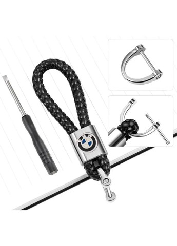 Підвіска для ключів з логотипом авто Брелок із плетеної шкіри з емблемою машини No Brand (318359498)