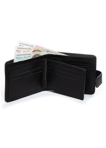 Шкіряний чоловічий гаманець Classic MS-31 black Dr. Bond (282557186)
