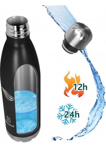 Термопляшка 750 мл чорна (191750101) Tavialo (370621094)