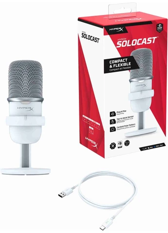 Микрофон SoloCast, White (519T2AA) HyperX (360423628)