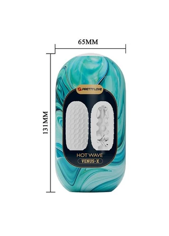 Мастурбатор яйце Venus-X Egg рельєфний, 13.1 х 6.5 см Pretty Love (383109245)