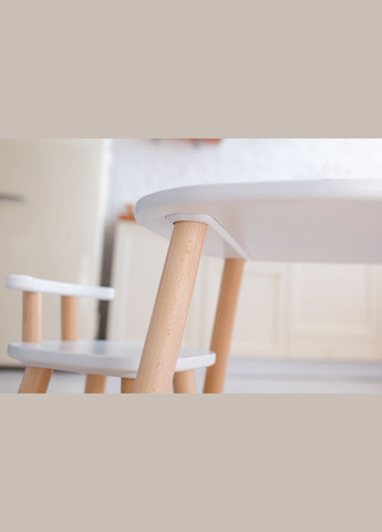 Детский столик и стульчик из бука белые для детей 2-4 лет Tatoy (292632402)