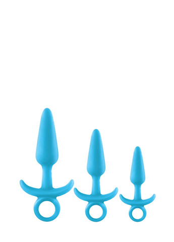 Набір анальних пробок, що світяться FIREFLY PRINCE KIT BLUE Ns Novelties (289061076)