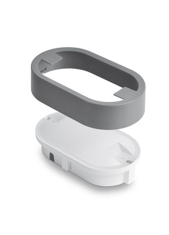 LED светильник IP65 овальный 15W 5000K серый Videx (365290303)