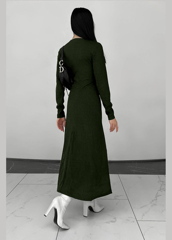 Оливкова (хакі) повсякденний, кежуал, вечірня сукня футляр Liton