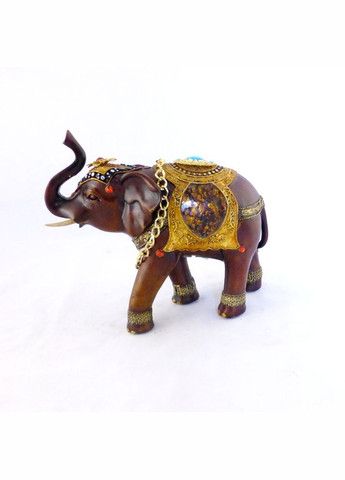 Статуэтка Слоник с золотой цепочкой 30 см (H26418G) Гранд Презент (282841273)