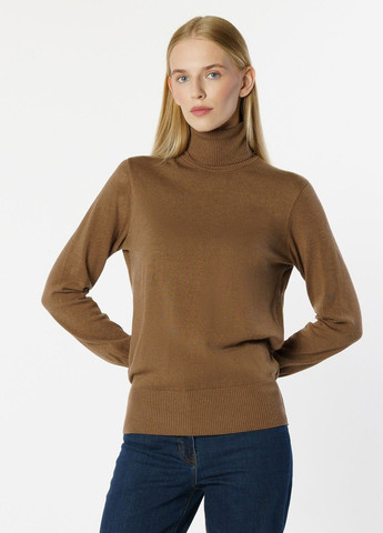Коричневый зимний свитер женский коричневый Arber Roll-neck WCaddy WTR-139