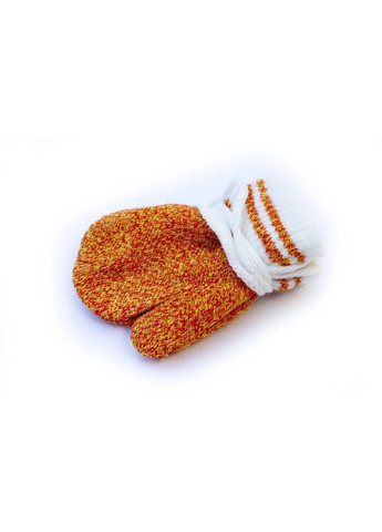 Варежки детские вязаные оранжевый меланж 5005-9 BR-S (362556265)