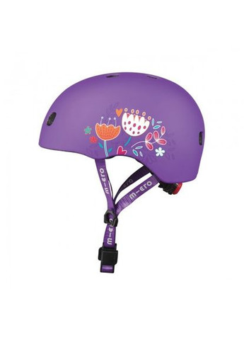 Захисний шолом Фіолетовий з квітами (48–53 cm, S) Micro (290111293)