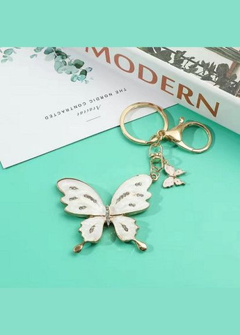 Модный креативный брелок брелоки подвеска с кристаллами в виде Бабочки No Brand (305866284)