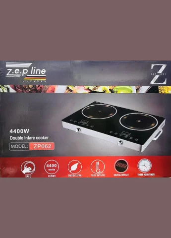 Инфракрасная двухконфорочная электроплита Zepline ZP-062 EMS (370977257)
