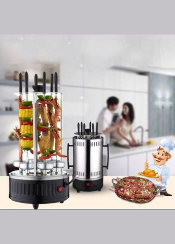 Електрична шашличниця на 6 шампурів 1000 Вт Kebabs Machine, Сірий Art (290889116)