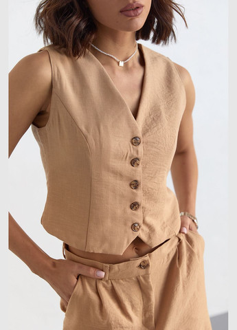 Жіночий брючний костюм із жилеткою Liton (296658511)